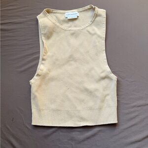 Lovers + Friends Cream Knit Tank Top